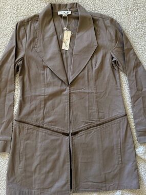 Simply Noelle Taupe Longline Blazer